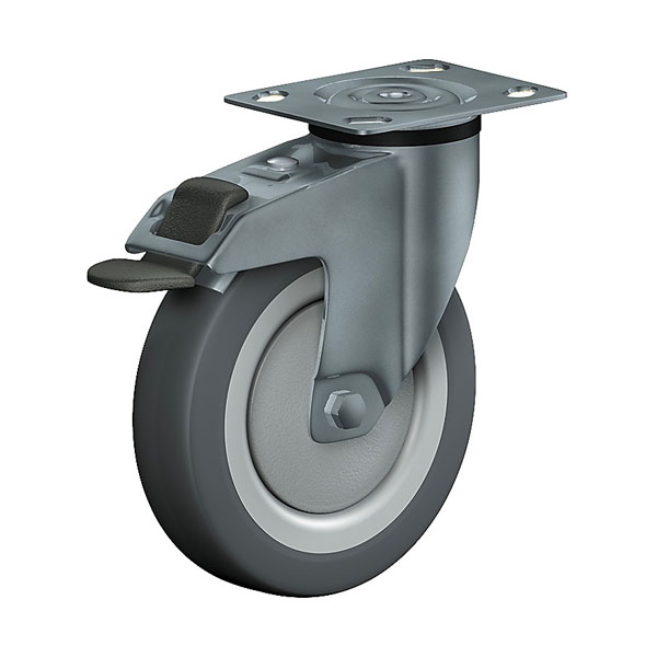 Swivel Castor With Total Lock Stainless Steel Series 330LXP, Wheel TP